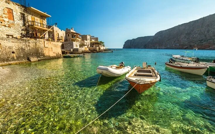 Gerolimenas beach watersports, Peloponnese, Greece