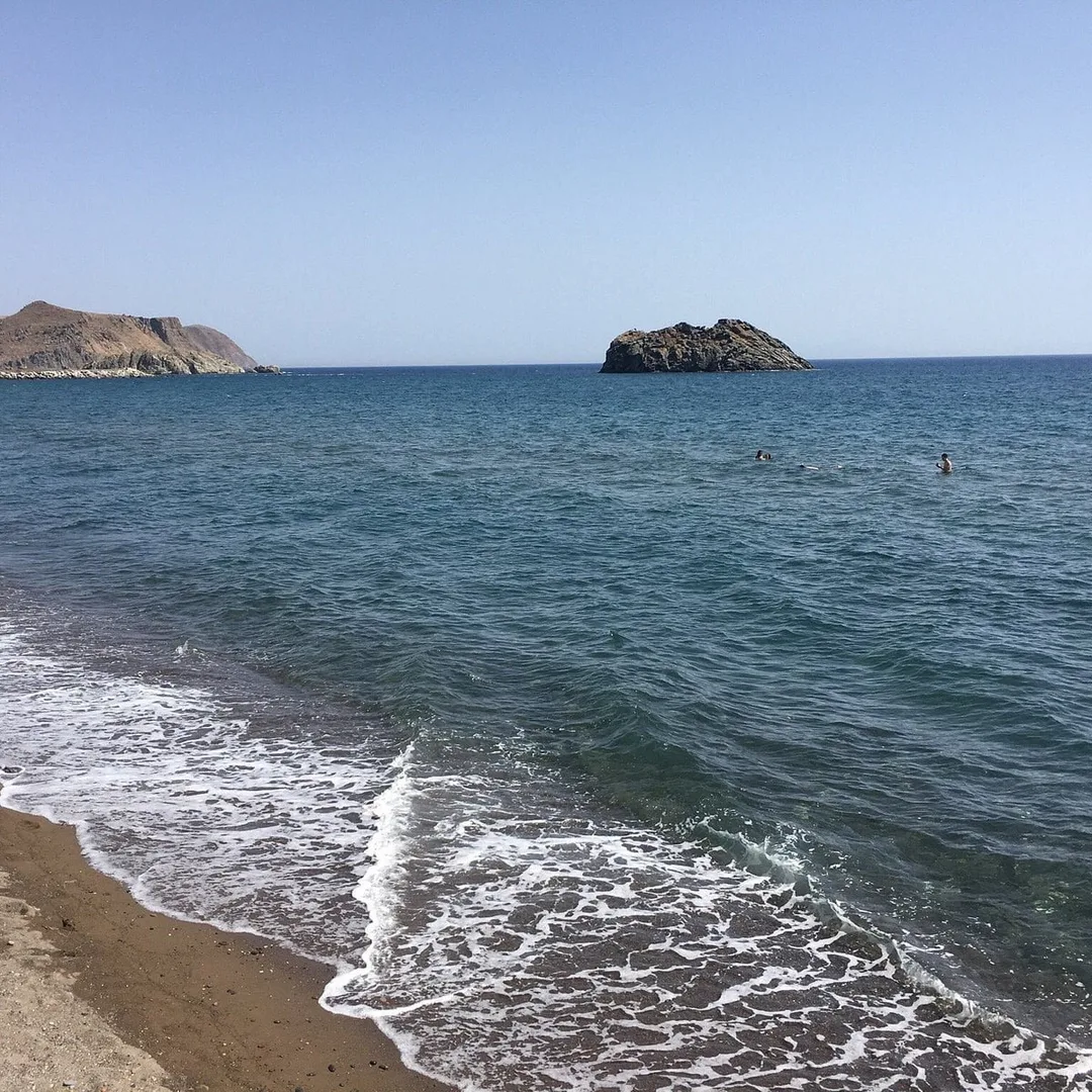 Gialos Skala Eresou beach watersports, North-Aegean, Greece