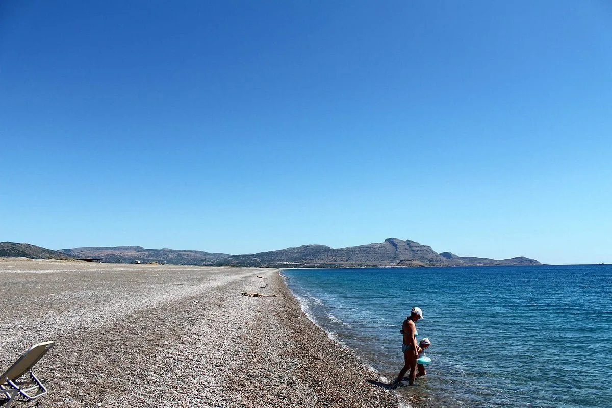 Kalathos beach watersports, South-Aegean, Greece
