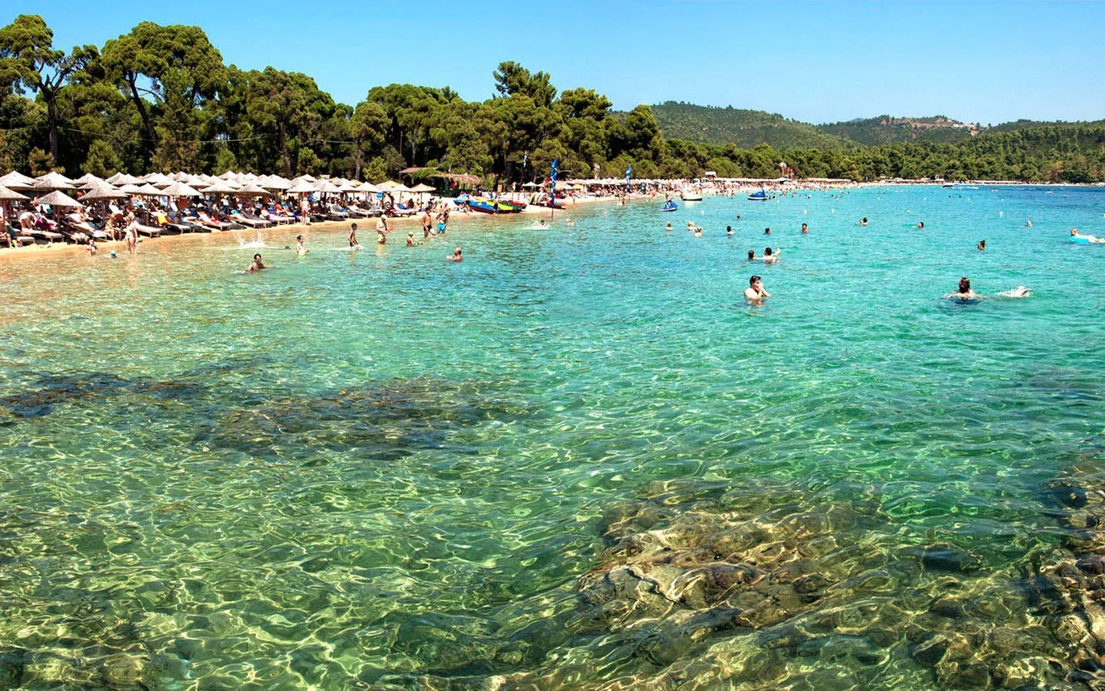 Koukounaries watersports scene