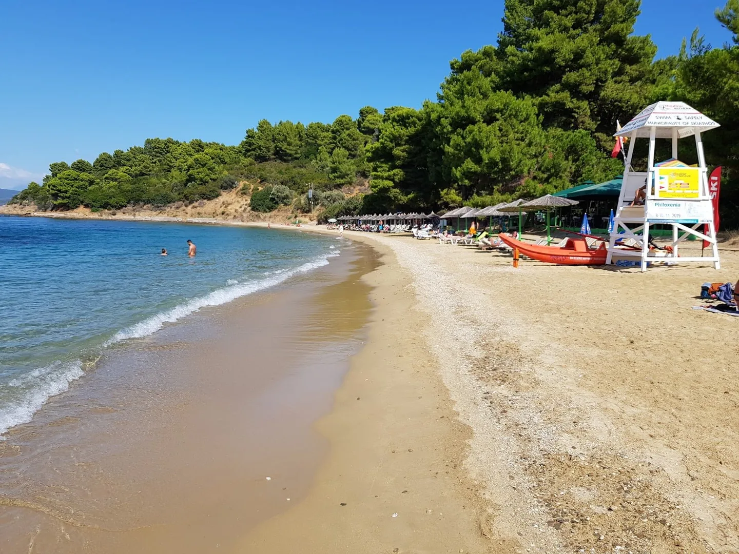 Agia Eleni beach watersports, Thessaly, Greece