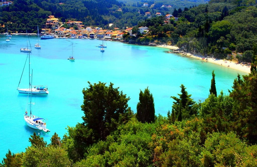 Lakka Paxon watersports scene