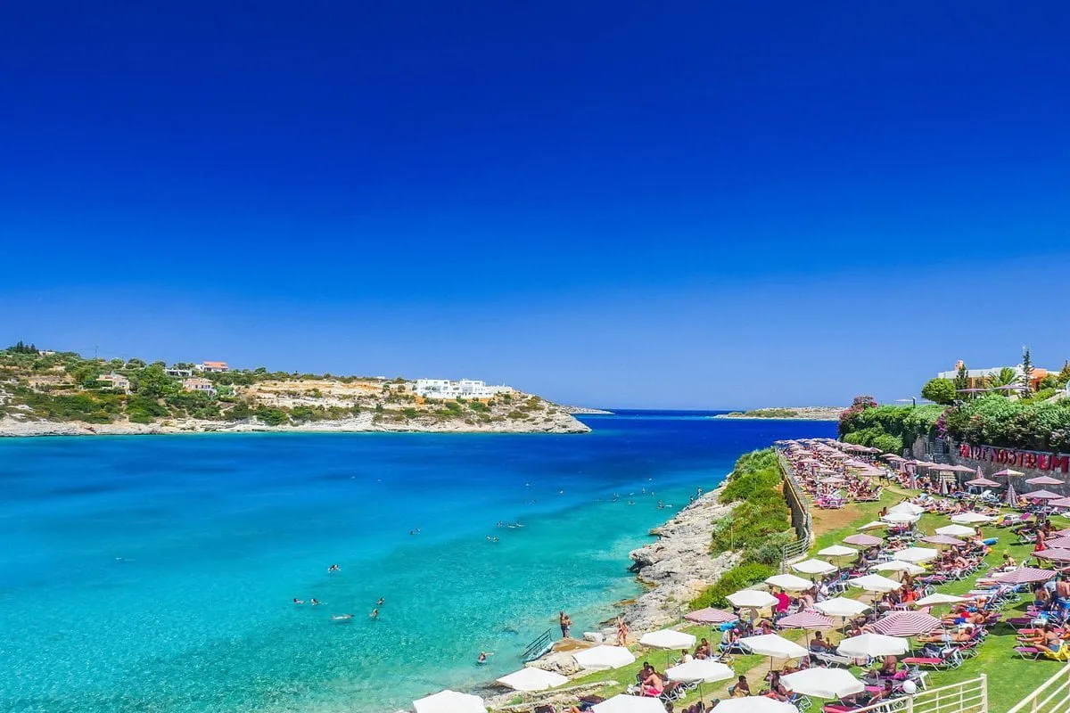 Loutraki beach watersports, Crete, Greece