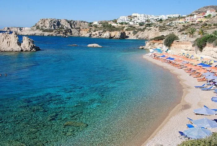 Megali Ammopi beach watersports, South-Aegean, Greece