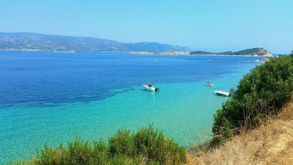 Megali Ammos Ammoulianis watersports scene