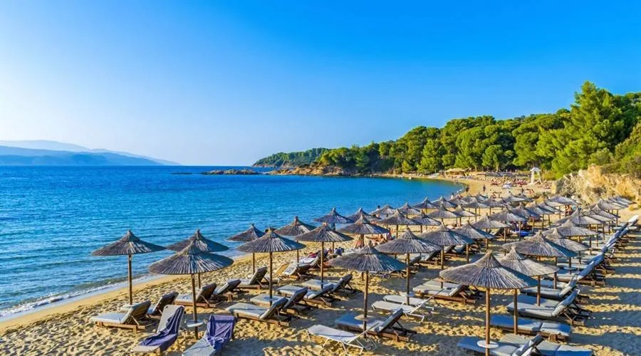 Megali Krasa (Mpanana) beach watersports, Thessaly, Greece