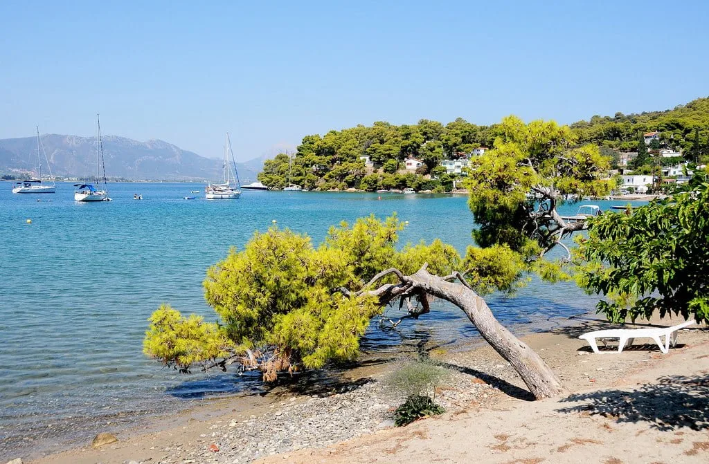 Megalo Neorio beach watersports, Attica, Greece