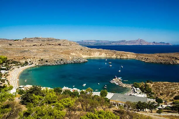 Mikri Lindou beach watersports, South-Aegean, Greece