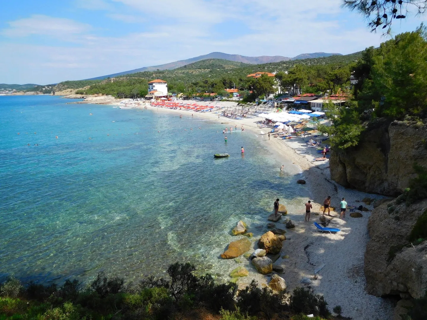 Pefkariou watersports scene