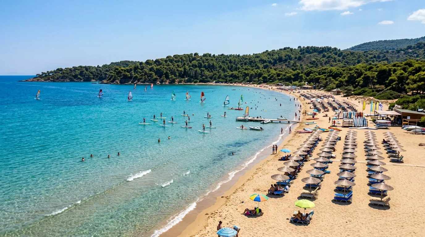 Schinias Marathonas beach watersports, Attica, Greece
