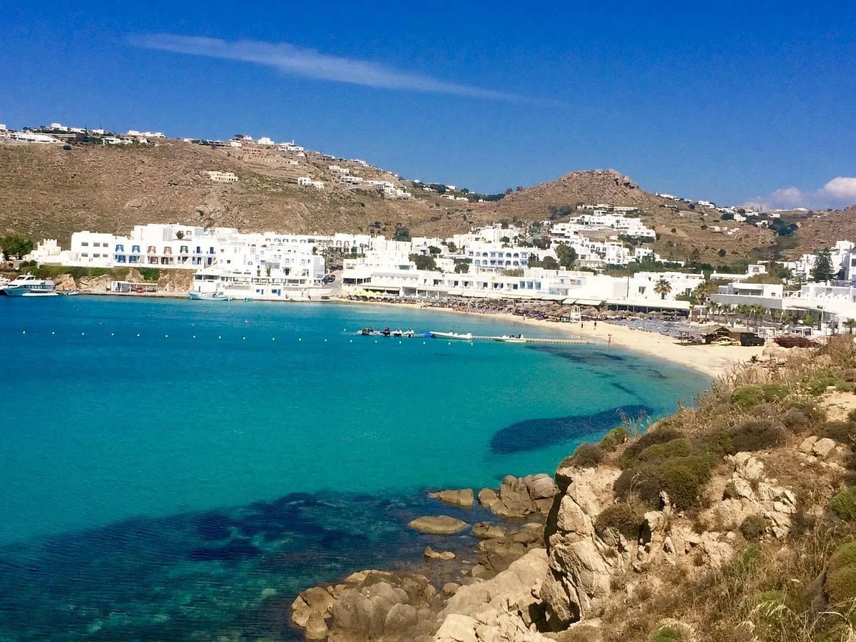 Platis Gialos watersports scene