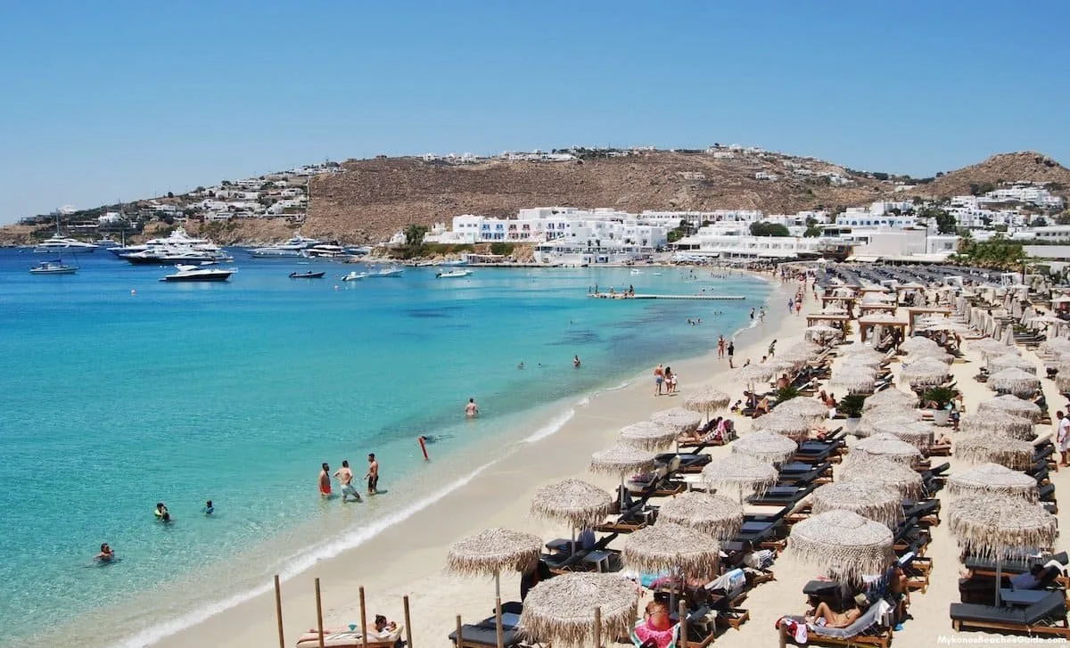 Platis Gialos beach watersports, South-Aegean, Greece