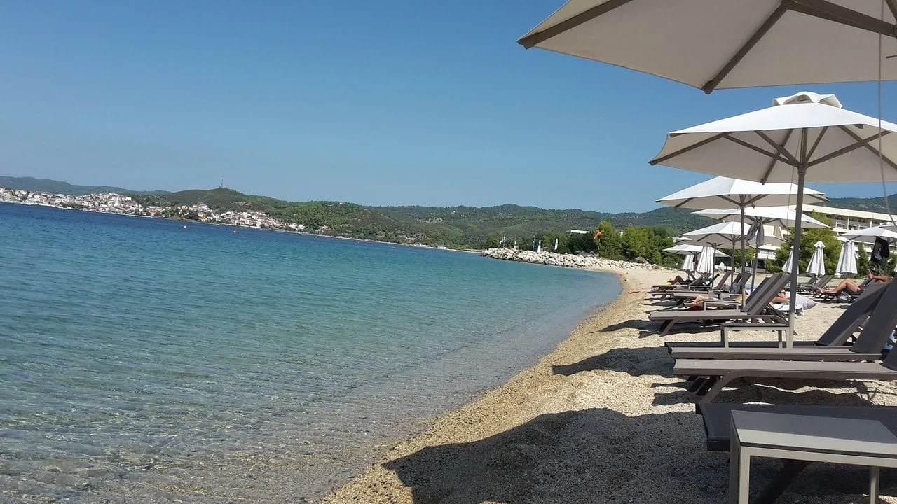 Porto Karras watersports scene