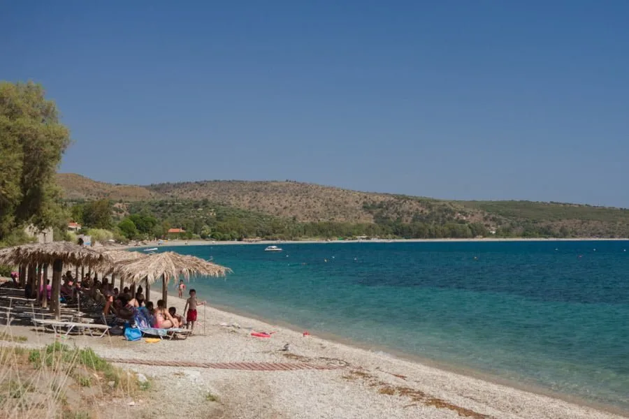 Vathi Manis (East) beach watersports, Peloponnese, Greece