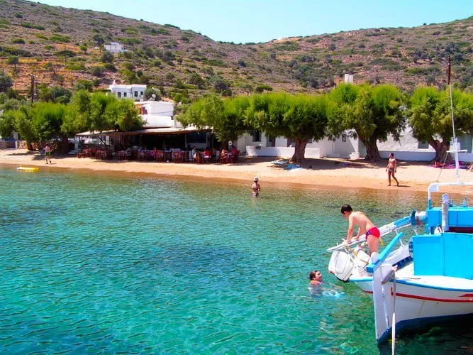 Vathi Sifnou beach watersports, South-Aegean, Greece