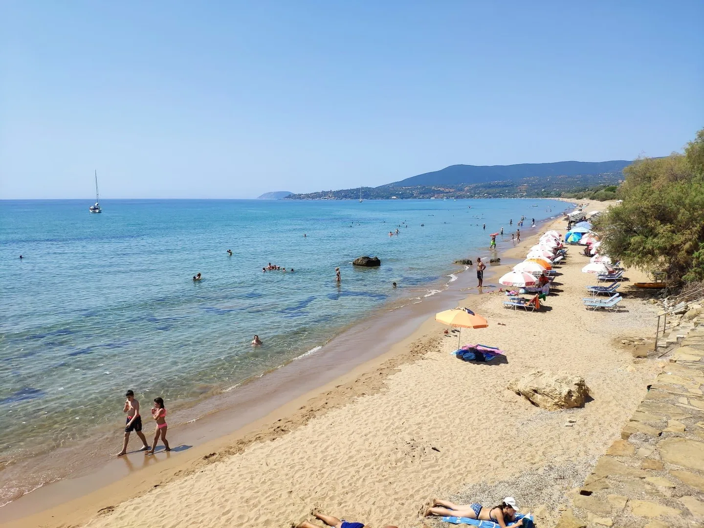 Zagka beach watersports, Peloponnese, Greece