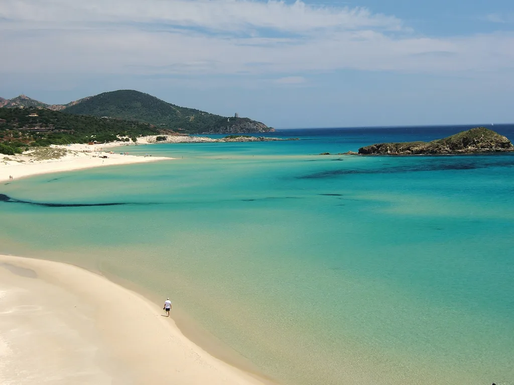 Su Giudeu (Chia) beach watersports, Sardinia, Italy