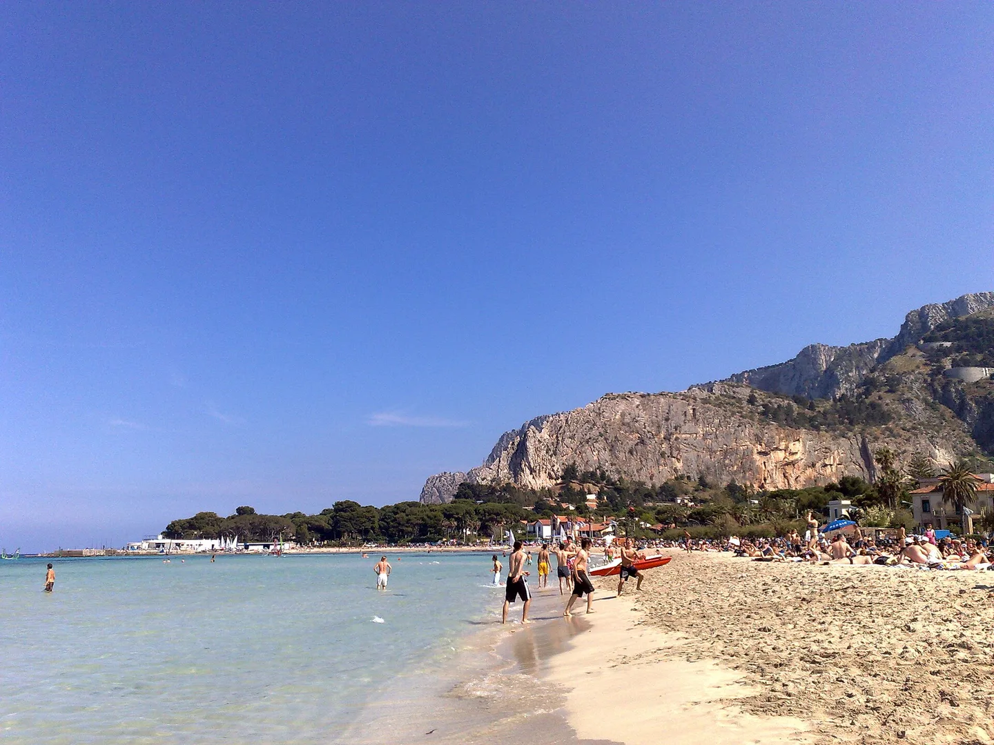 Mondello beach watersports, Sicily, Italy