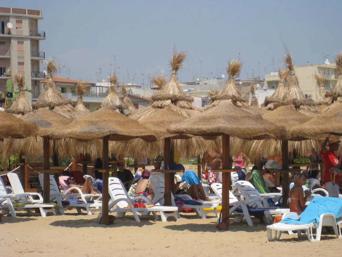 Pozzallo (Pietre Nere) beach watersports, Sicily, Italy
