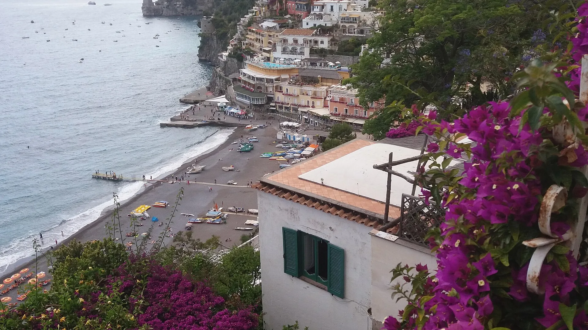 Spiaggia Grande (Positano) beach watersports, Campania, Italy