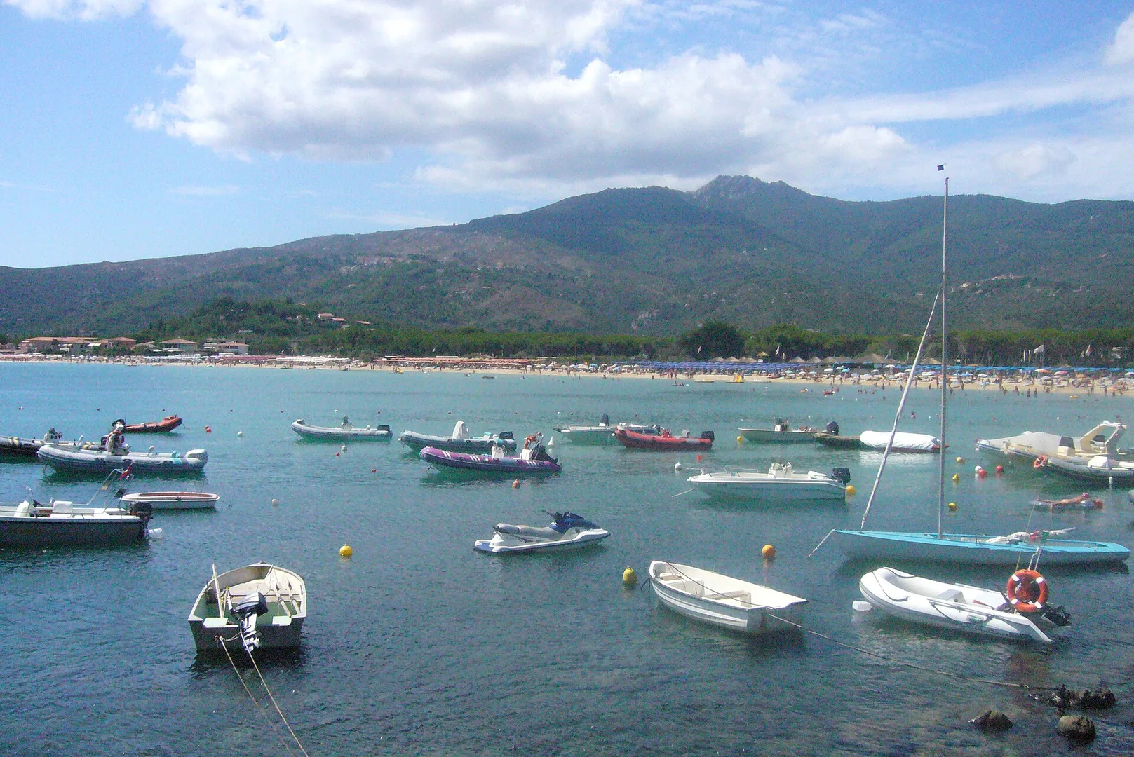 Marina di Campo (Elba) beach watersports, Tuscany, Italy