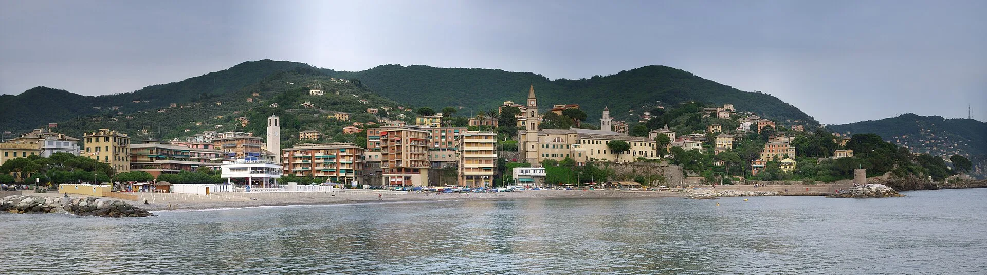 Recco Beach beach watersports, Liguria, Italy