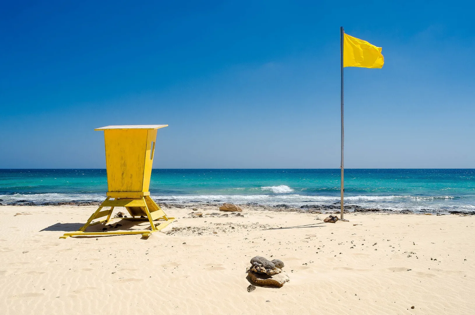 Flag Beach (Corralejo) beach watersports, Fuerteventura, Spain